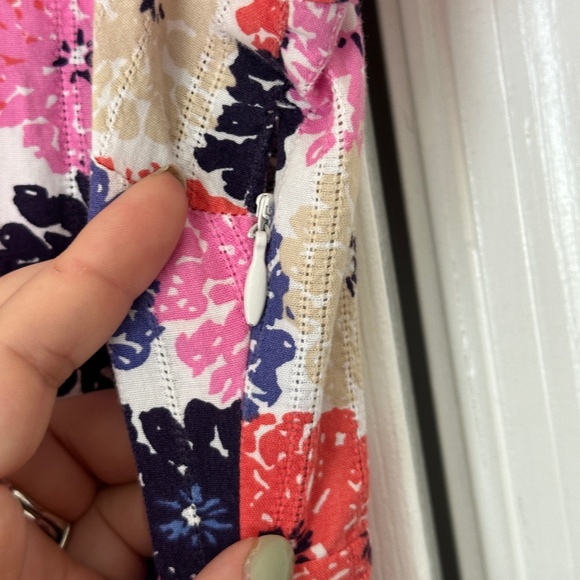 Women's Boden Floral Multicolor Dress Size 8 Regular Cap sleeve Knee Length - Picture 3 of 7